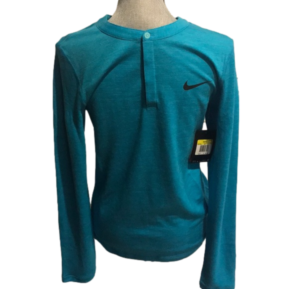 Nike Dry-Fit turquoise long sleeve